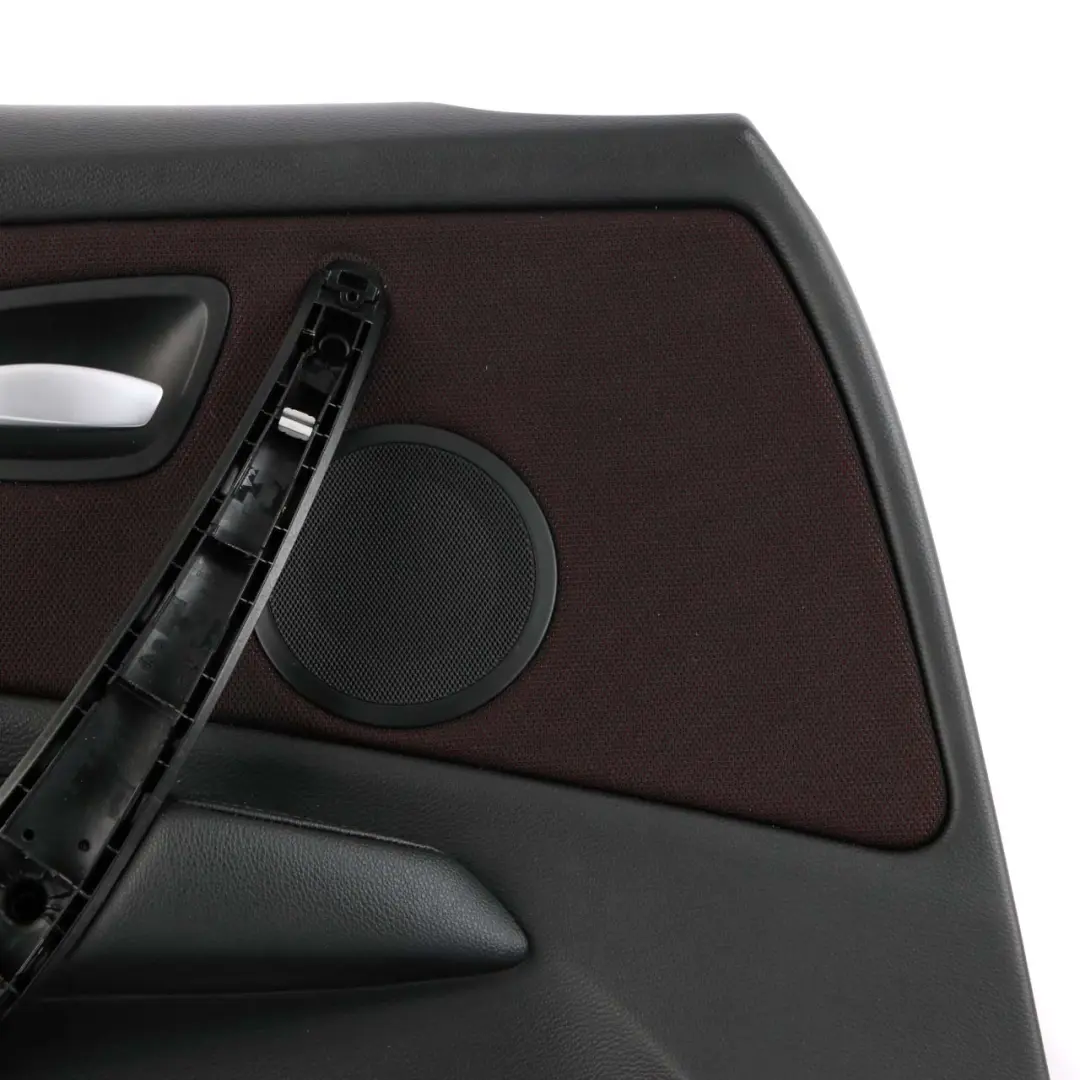 BMW E87 LCI Front Left N/S Door Card Trim Panel Fabric Network Cranberry-Red - SKU 9121149 - Part number 9121149