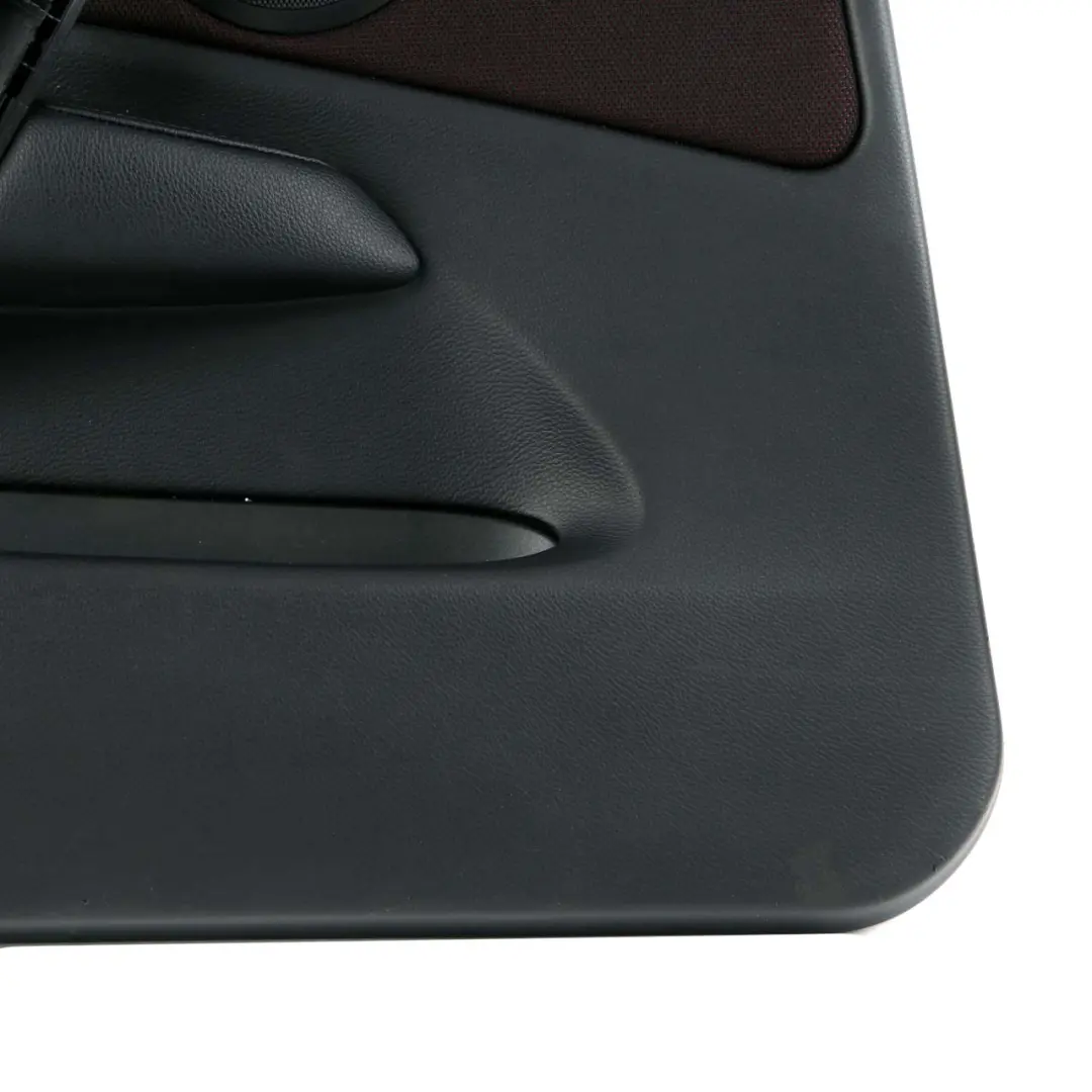 BMW E87 LCI Front Left N/S Door Card Trim Panel Fabric Network Cranberry-Red - SKU 9121149 - Part number 9121149