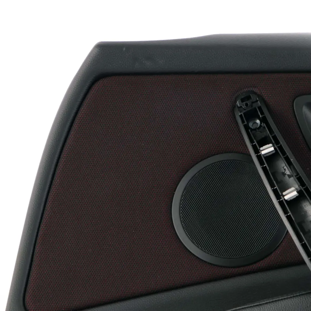 BMW E87 LCI Vorne Rechts O/S Tür Karte Panel Stoff Netzwerk Cranberry Red - SKU 9121150 - Teilenummer 9121150