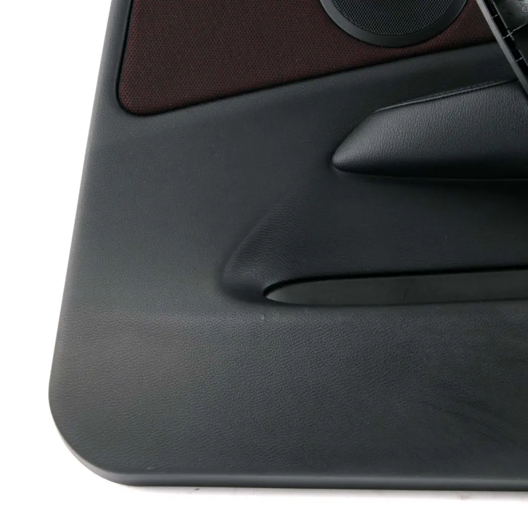 BMW E87 LCI Front Right O/S Door Card Panel Cloth Network Cranberry Red - SKU 9121150 - Part number 9121150