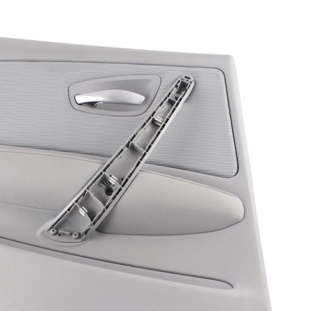 Door Card Rear Left N/S Trim Panel Fabric Elektra Alaska Grey to BMW E87 LCI with Part number 9121191 BMW E87 LCI Door Card Rear Left N/S Trim Panel Fabric Elektra Alaska Grey - SKU 9121191 - Part number 9121191