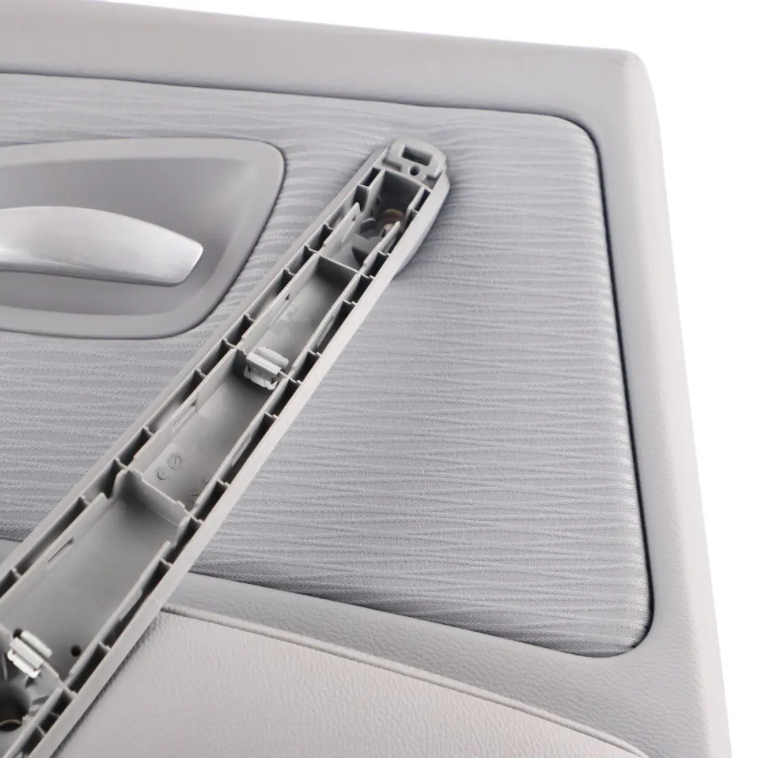Door Card Rear Left N/S Trim Panel Fabric Elektra Alaska Grey to BMW E87 LCI with Part number 9121191 BMW E87 LCI Door Card Rear Left N/S Trim Panel Fabric Elektra Alaska Grey - SKU 9121191 - Part number 9121191
