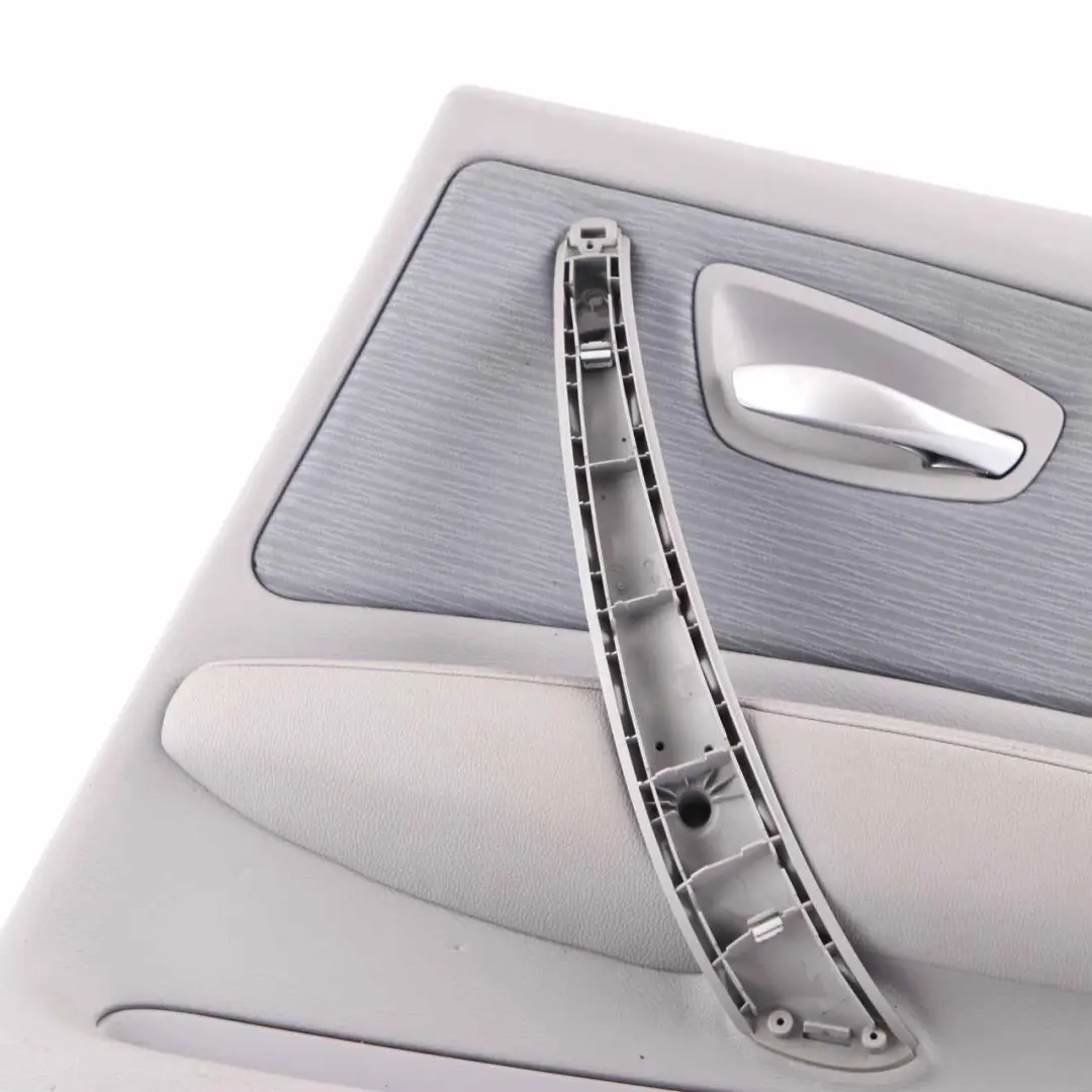 Door Card Rear Right Trim Panel Fabric Elektra Alaska Grey para BMW E87 LCI con número de pieza 9121192 BMW E87 LCI Door Card Rear Right Trim Panel Fabric Elektra Alaska Grey - SKU 9121192 - Número de pieza 9121192