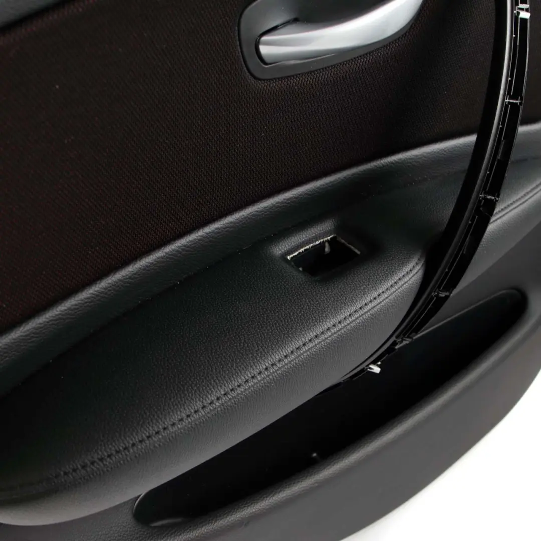 BMW E87 LCI Rear Left N/S Door Card Trim Panel Fabric Network Cranberry-Red - SKU 9121197 - Part number 9121197