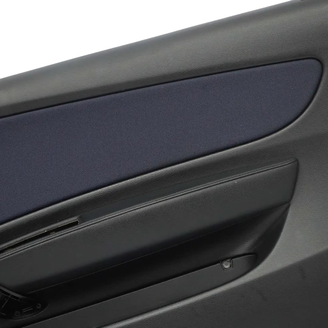 BMW E81 E82 Puerta Delantera Derecha Forro Tarjeta Tela Red Monaco Azul - SKU 9121236 - Número de pieza 9121236