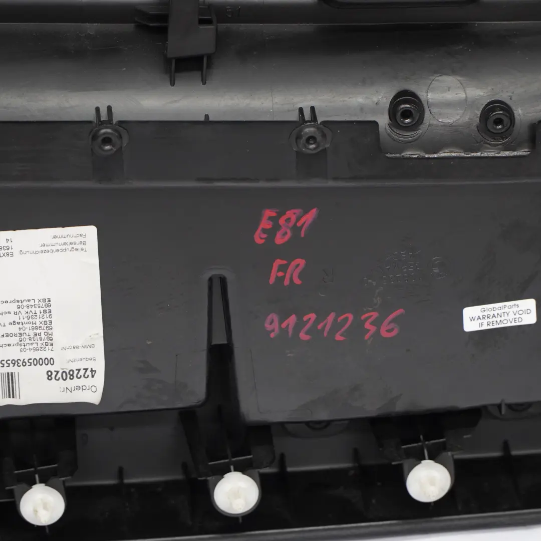 BMW E81 E82 Puerta Delantera Derecha Forro Tarjeta Tela Red Monaco Azul - SKU 9121236 - Número de pieza 9121236