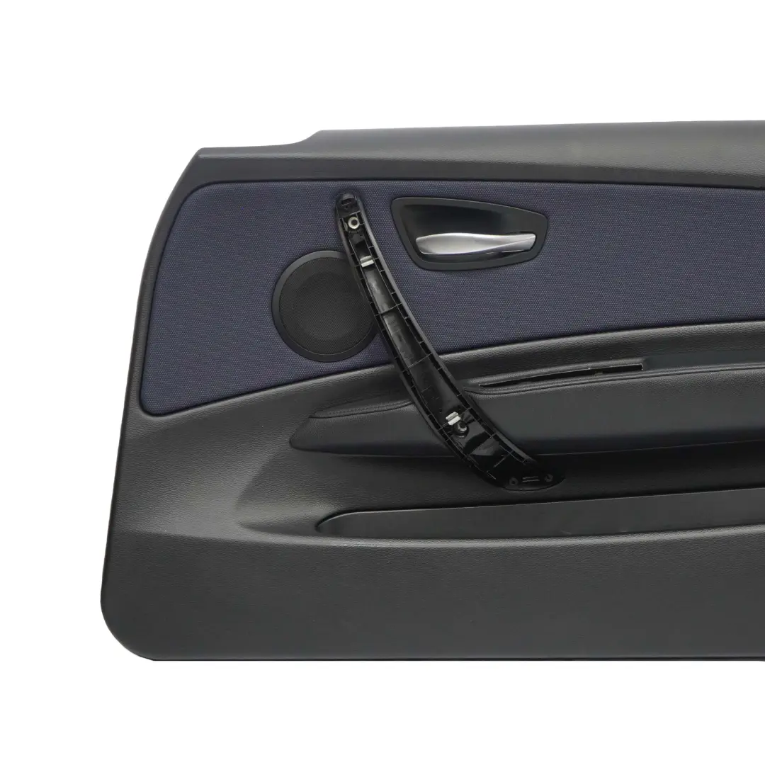 Puerta Delantera Derecha Forro Tarjeta Tela Red Monaco Azul para BMW E81 E82 con número de pieza 9121236 BMW E81 E82 Puerta Delantera Derecha Forro Tarjeta Tela Red Monaco Azul - SKU 9121236 - Número de pieza 9121236