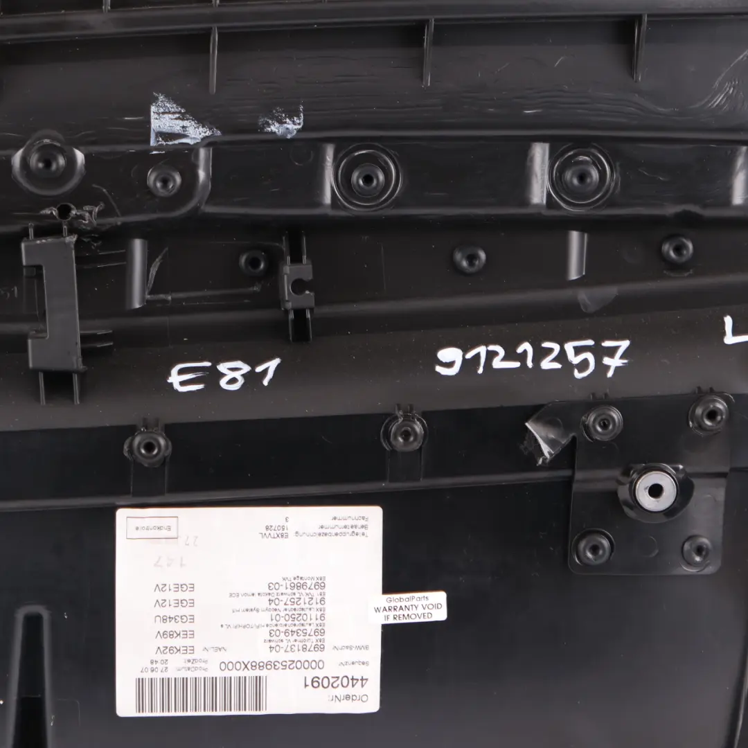 BMW E81 E82 Door Card Front Left N/S Trim Panel Leather Boston Lemon - SKU 9121257-2 - Part number 9121257