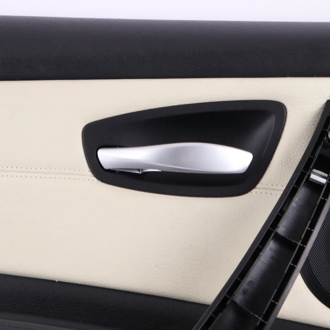 BMW E81 E82 Door Card Front Left N/S Trim Panel Leather Boston Lemon - SKU 9121257-2 - Part number 9121257