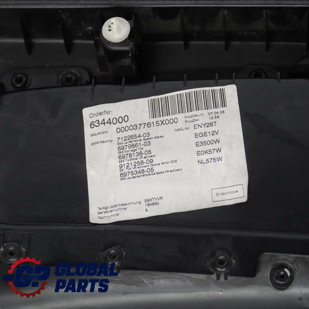 BMW 1 Reihe E81 E82 Türverkleidung Vorn Rechts Boston Leder Lemon - SKU 9121258 - Teilenummer 9121258