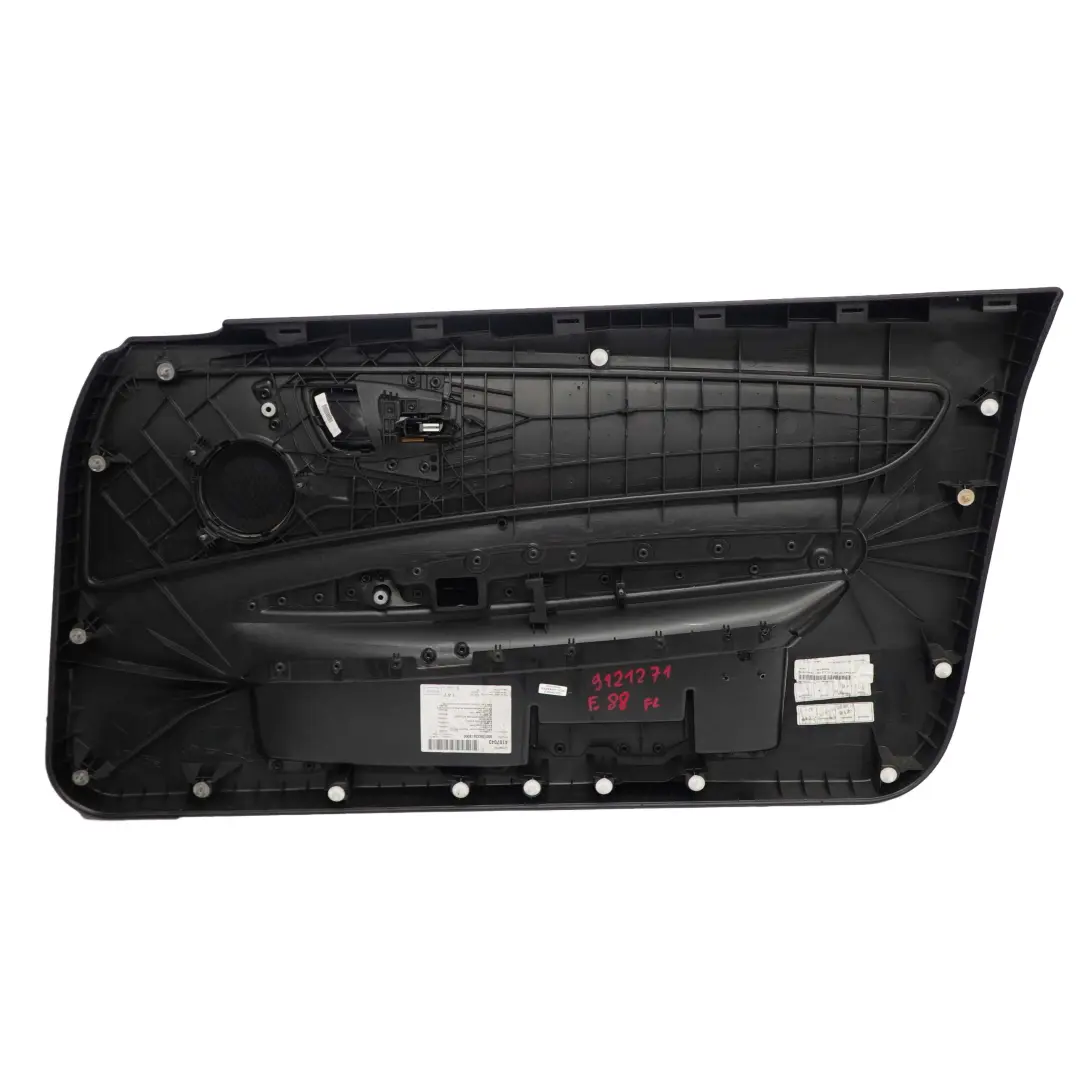 Door Card Front Left Trim Panel Cloth Elektra Anthracite para BMW E88 Cabrio con número de pieza 9121271 BMW E88 Cabrio Door Card Front Left Trim Panel Cloth Elektra Anthracite - SKU 9121271 - Número de pieza 9121271