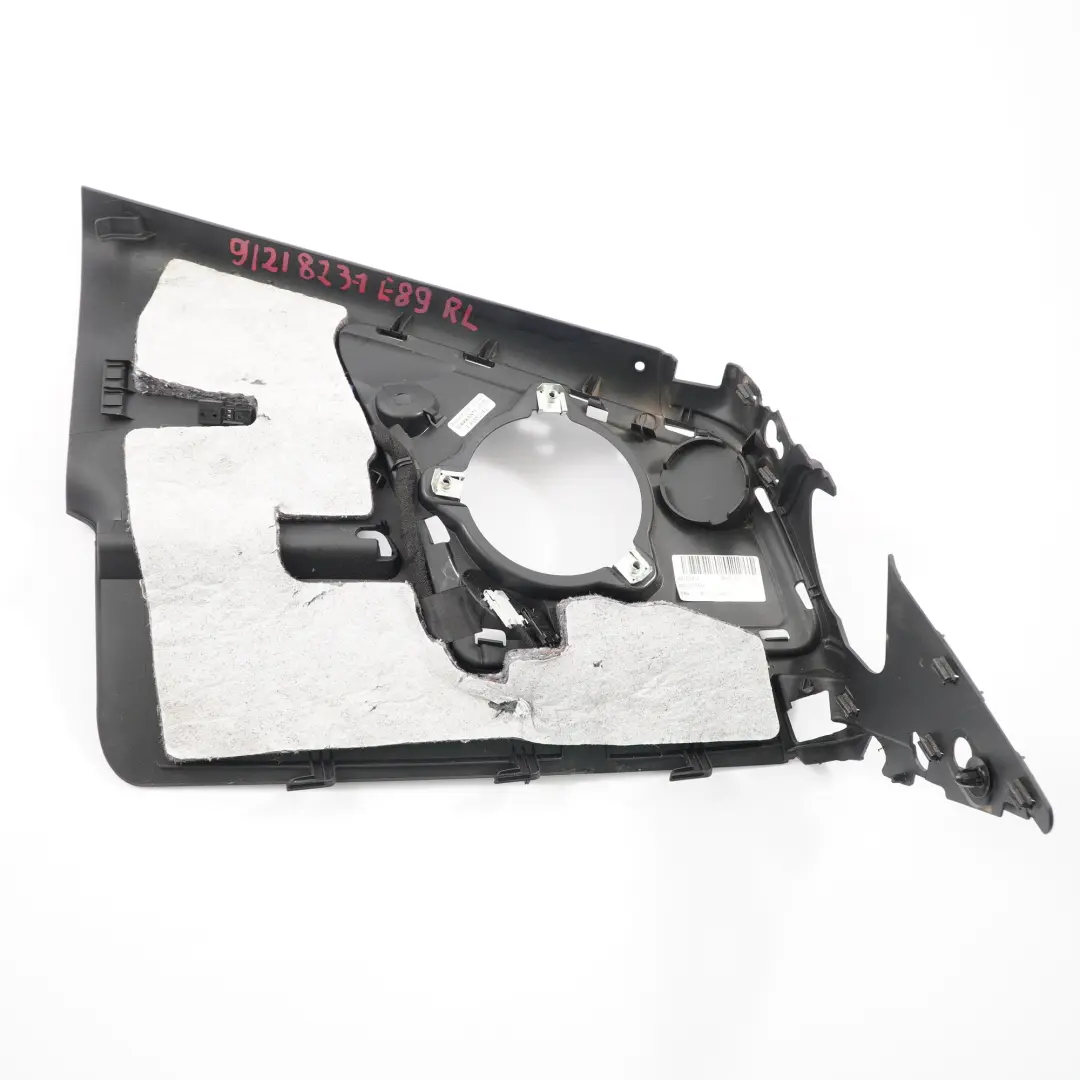 BMW Z4 E89 Roadster Panel Boczny Wykończenie Tylny Lewy Czarny - SKU 9121823-1 - Numer Części 9121823