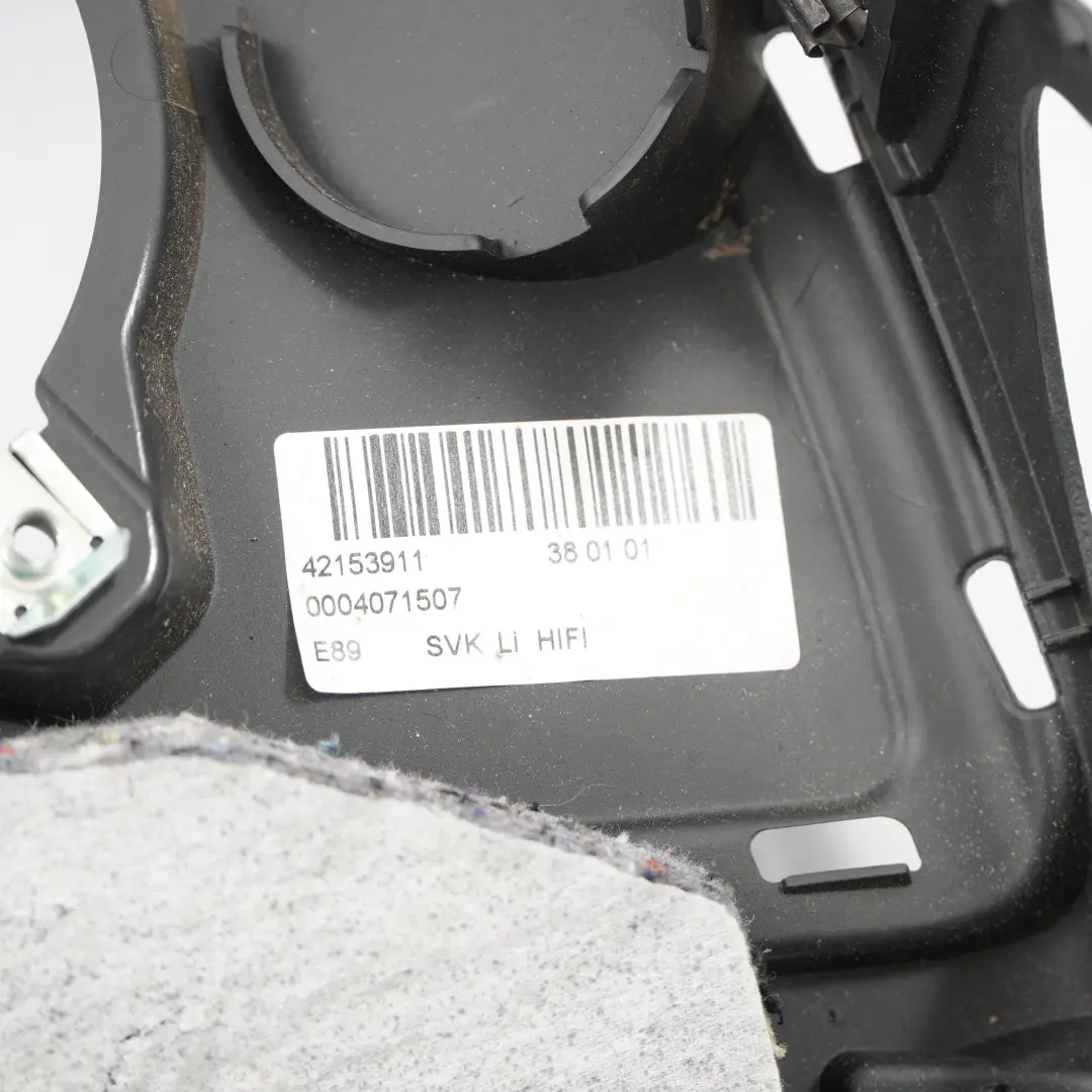 Panneau latéral arrière gauche Noir pour BMW Z4 E89 Roadster à propos du numéro de pièce 9121823 BMW Z4 E89 Roadster Panneau latéral arrière gauche Noir - SKU 9121823-1 - Numéro de pièce 9121823