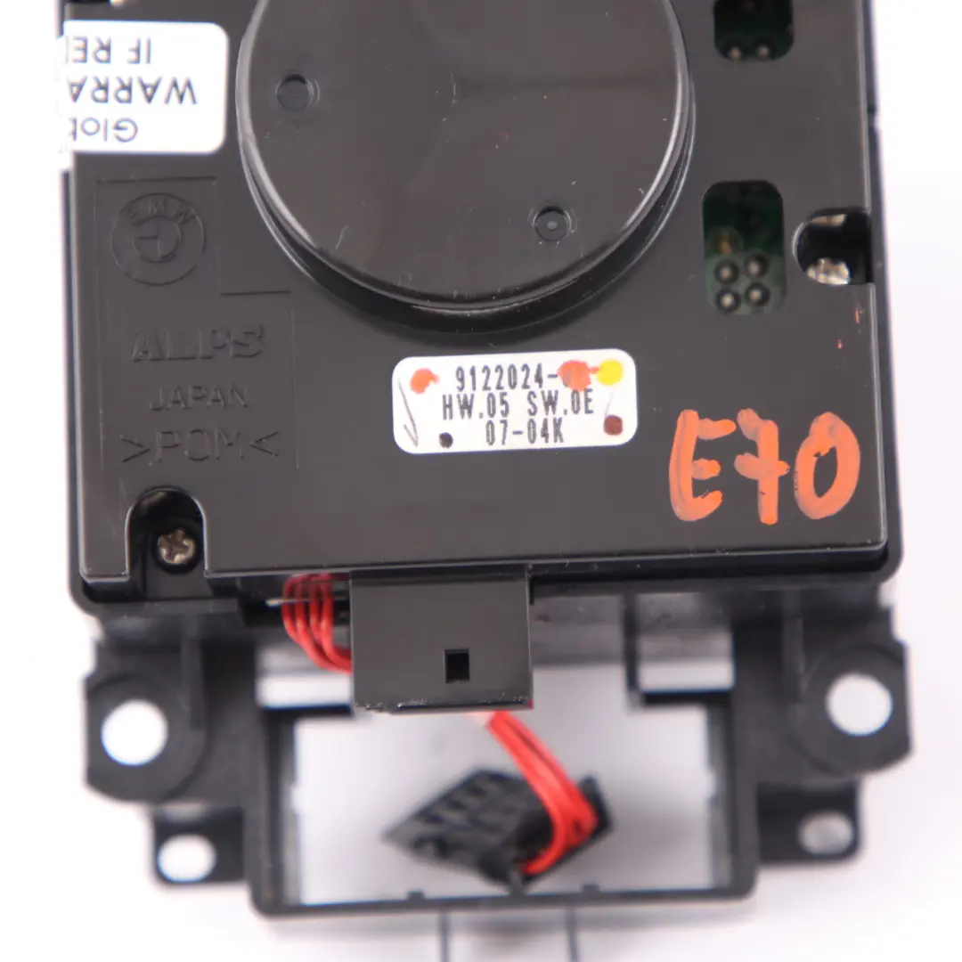 iDrive Controller BMW X5 E70 Unit Knob Switch Radio Navi Menu Button to with Part number 9122024 iDrive Controller BMW X5 E70 Unit Knob Switch Radio Navi Menu Button - SKU 9122024 - Part number 9122024