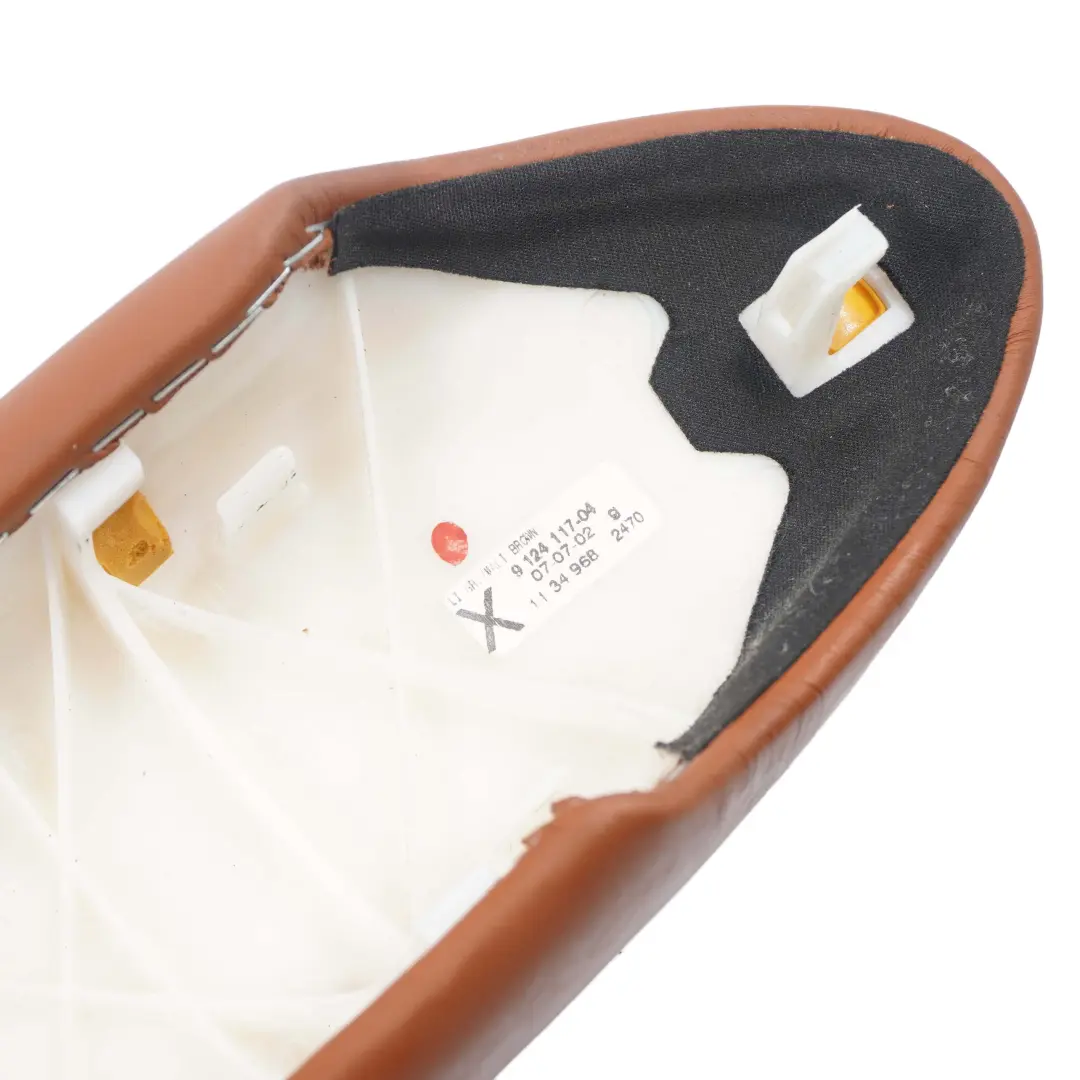 Mini R52 Cabrio Armlehne Leder Links Malt Brown Malzbraun - SKU 9124117 - Teilenummer 9124117