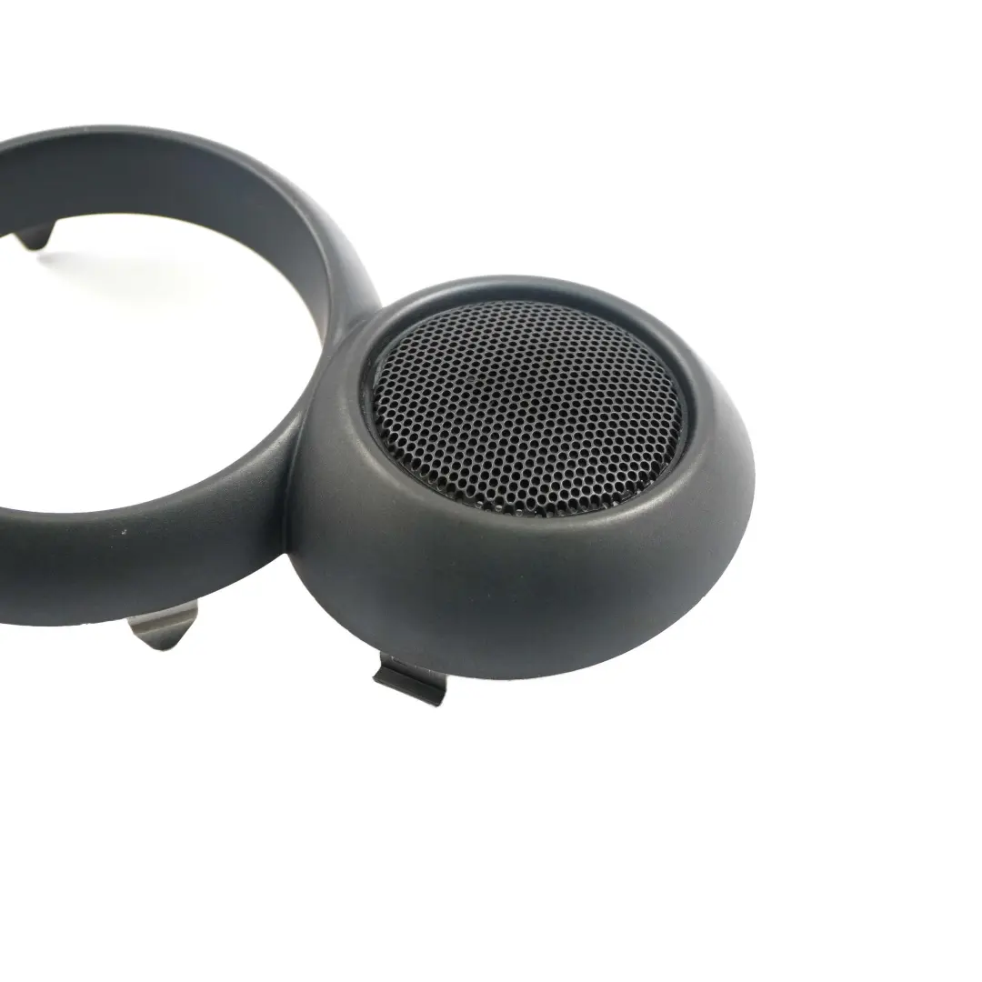 Left Door Speaker Cover Grille Gun Metal Grey to Mini R52 Cabrio with Part number 9124127 Mini R52 Cabrio Left Door Speaker Cover Grille Gun Metal Grey - SKU 9124127 - Part number 9124127