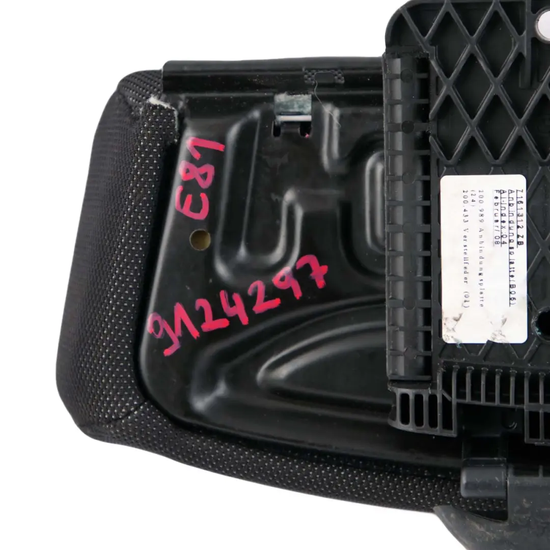 BMW E81 E82 E88 Sport Vordersitz Träger Oberschenkelauflage Bezug Network - SKU 9124297 - Teilenummer 9124297