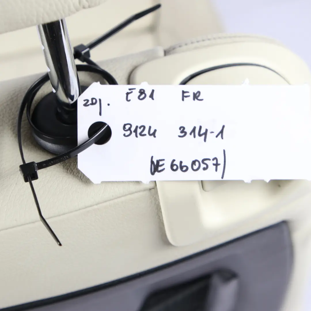 Front Seat BMW E81 Right O/S M Driver's Side Sport Lemon Leather Boston LWB7 to with Part number 9124314 Front Seat BMW E81 Right O/S M Driver's Side Sport Lemon Leather Boston LWB7 - SKU 9124314-1 - Part number 9124314