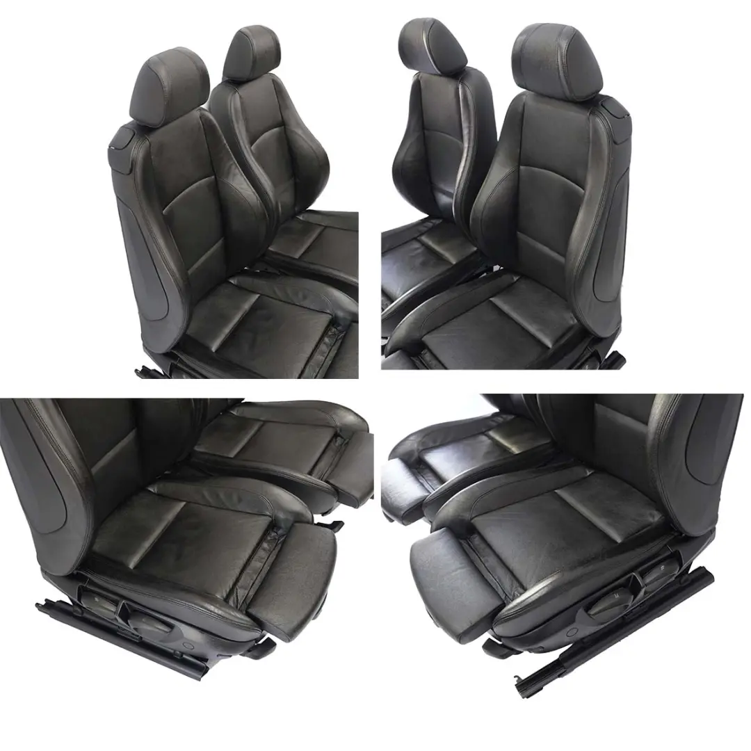 Asientos BMW E81 M Sport Cuero Negro Interior Delantero Izquierdo Derecho - SKU 9124315 - Número de pieza 9124315