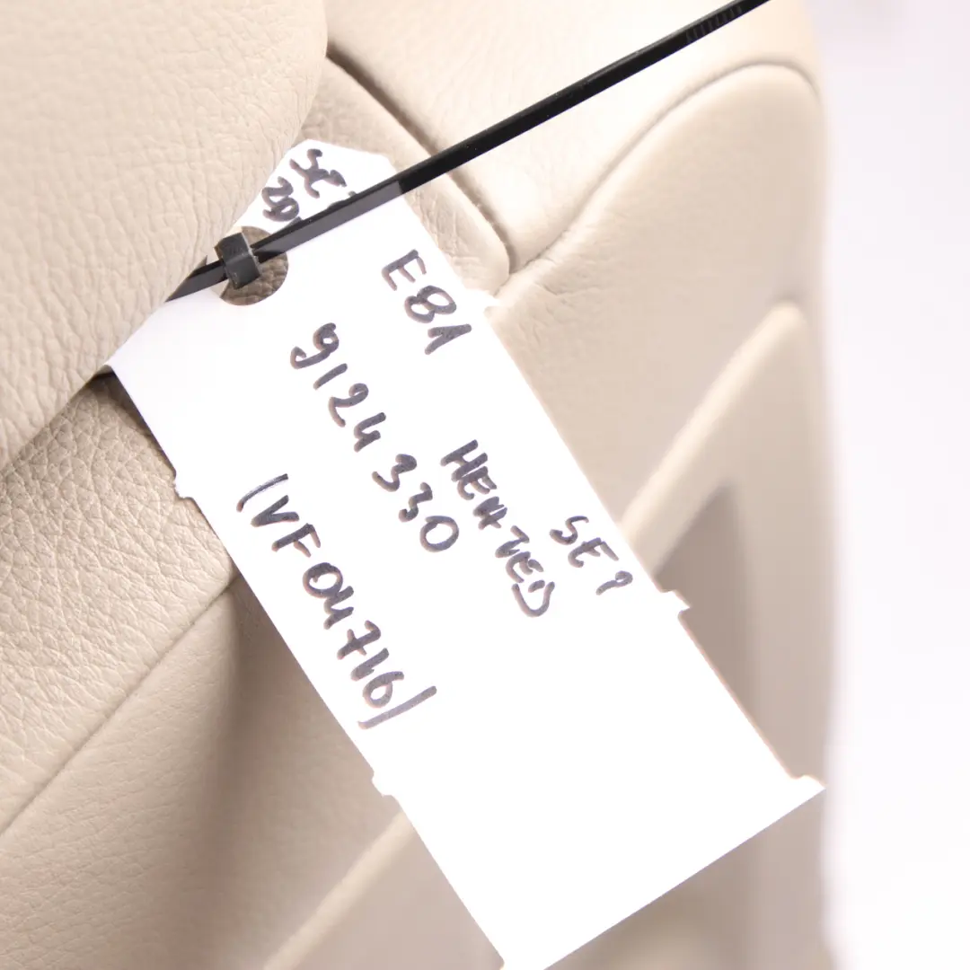  BMWE81SeatsHeatedMSportBeigeLeatherInteriorFrontRearSeatDoorCards - SKU 9124330 - Part number  