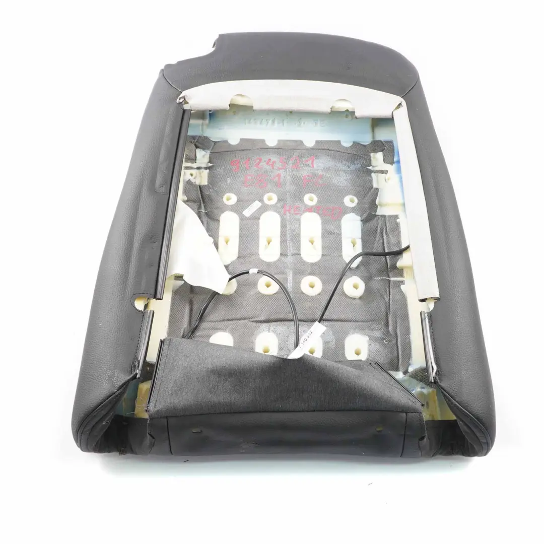 Seat Backrest BMW E81 E82 Front Left Basic Heated Seat N/S Black Leather Boston - SKU 9124521 - Part number 9124521