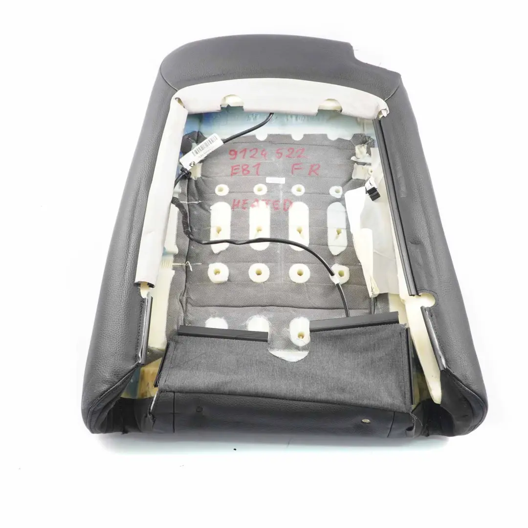  Respaldo Asiento BMW E81 E82 Delantero Izquierdo Asiento Cuero Negro Boston - SKU 9124522 - Número de pieza 9124522