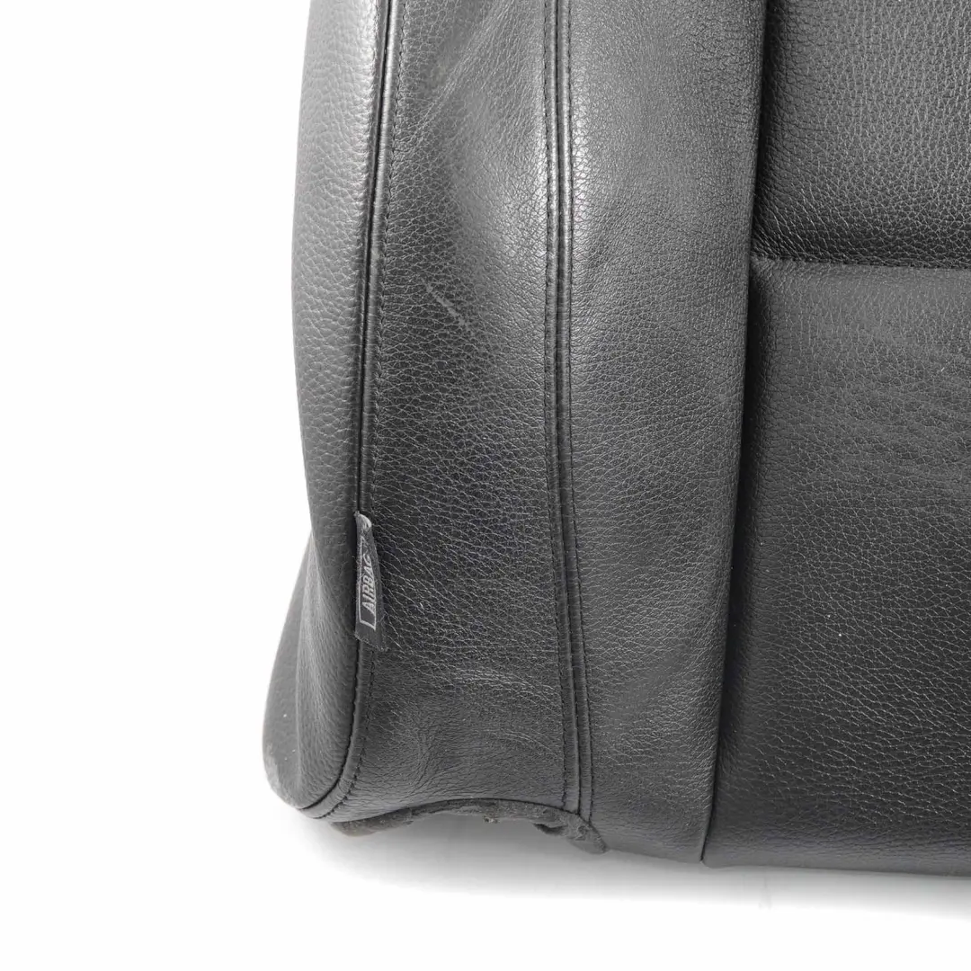 Seat Backrest BMW E81 E82 Front Right Basic Heated Seat O/S Black Leather Boston - SKU 9124522 - Part number 9124522