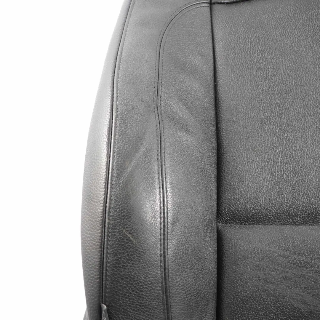 BMW E81 E82 Siège Dossier avant gauche de base chauffant Cuir noir Boston - SKU 9124522 - Numéro de pièce 9124522