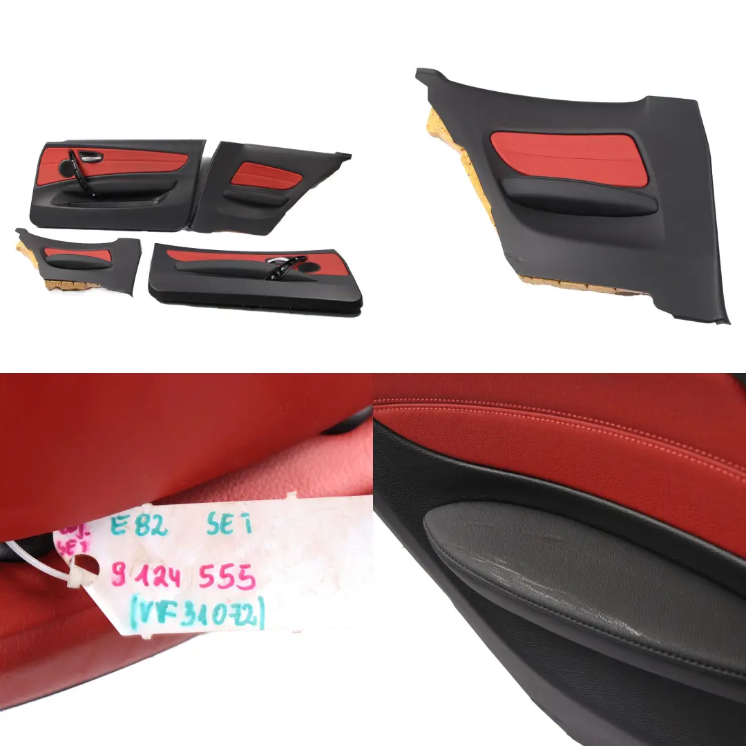 Leather Seats BMW E82 Coupe Set Seat Red Leather Interior Front Rear Seats to with Part number 9124555 Leather Seats BMW E82 Coupe Set Seat Red Leather Interior Front Rear Seats - SKU 9124555 - Part number 9124555