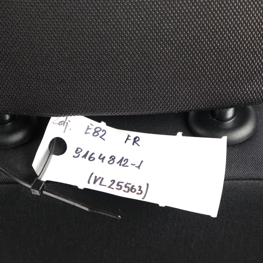 Front Right O/S Cloth Fabric Side Seat Network Anthracite to BMW 1 Series E81 E82 with Part number 9124569 BMW 1 Series E81 E82 Front Right O/S Cloth Fabric Side Seat Network Anthracite - SKU 9124569-1 - Part number 9124569