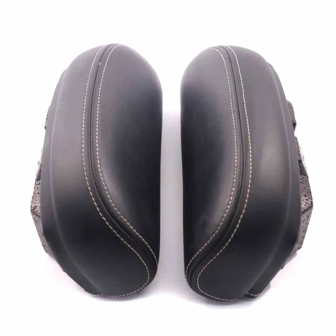 Headrest Mini Cabrio R52 Leather Set Gravity Dark Blue White Seam to Rear Seat with Part number 9124717 Rear Seat Headrest Mini Cabrio R52 Leather Set Gravity Dark Blue White Seam - SKU 9124717 - Part number 9124717