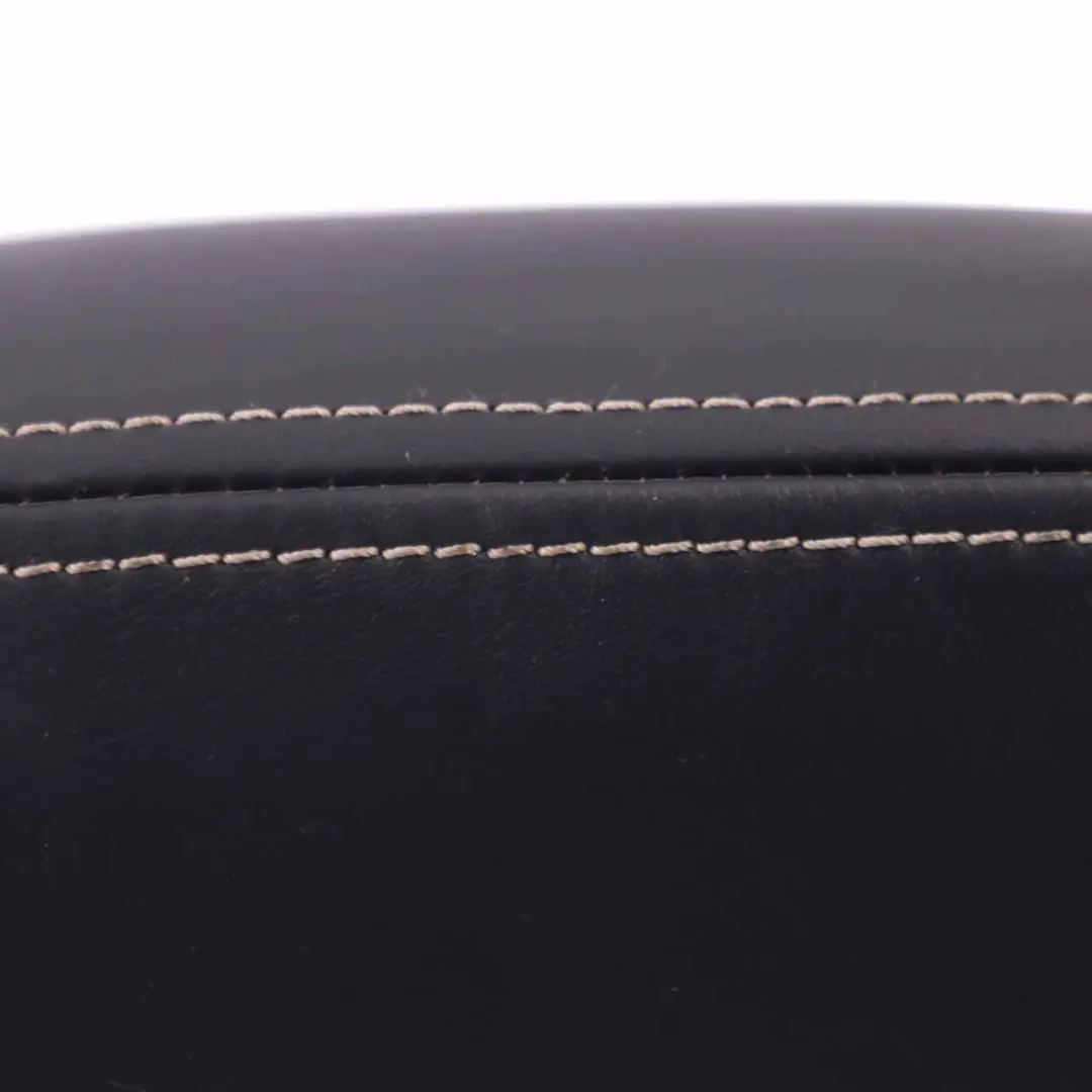 Headrest Mini Cabrio R52 Leather Set Gravity Dark Blue White Seam to Rear Seat with Part number 9124717 Rear Seat Headrest Mini Cabrio R52 Leather Set Gravity Dark Blue White Seam - SKU 9124717 - Part number 9124717