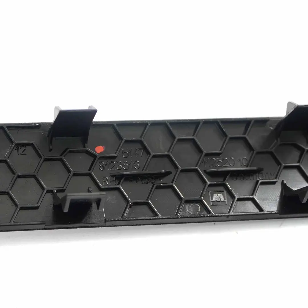 Entrance Door Cover BMW F01 F04 Rear Right O/S Trim Panel Strip Black 9123816 to with Part number 9124734 Entrance Door Cover BMW F01 F04 Rear Right O/S Trim Panel Strip Black 9123816 - SKU 9124734 - Part number 9124734