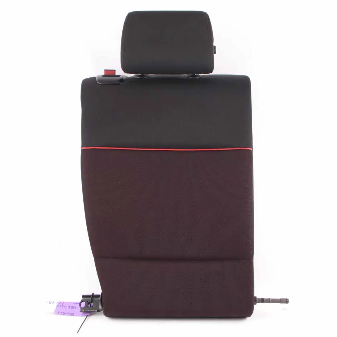 Seat Backrest BMW E81 E87 LCI Rear Right Cover O/S Cloth Cranberry Red Rot - SKU 9124980-1 - Part number 52209124980