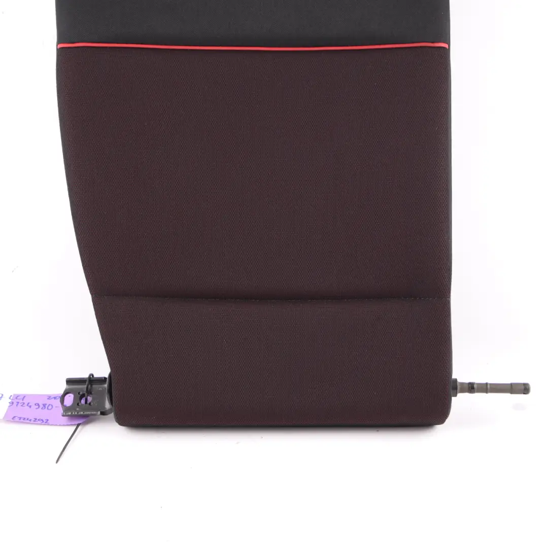 Backrest BMW E81 E87 LCI Rear Right Cover O/S Cloth Cranberry Red Rot to Seat with Part number 52209124980 Seat Backrest BMW E81 E87 LCI Rear Right Cover O/S Cloth Cranberry Red Rot - SKU 9124980-1 - Part number 52209124980