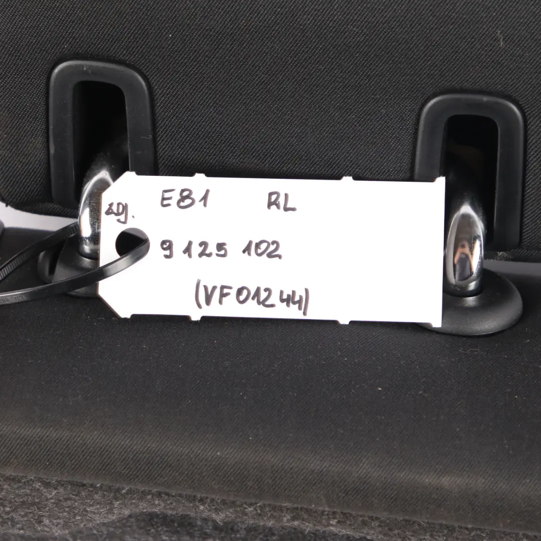 Backrest Rear Back Seat Cover Left N/S Network Anthracite to BMW E81 E87 LCI with Part number 9125102 BMW E81 E87 LCI Backrest Rear Back Seat Cover Left N/S Network Anthracite - SKU 9125102 - Part number 9125102