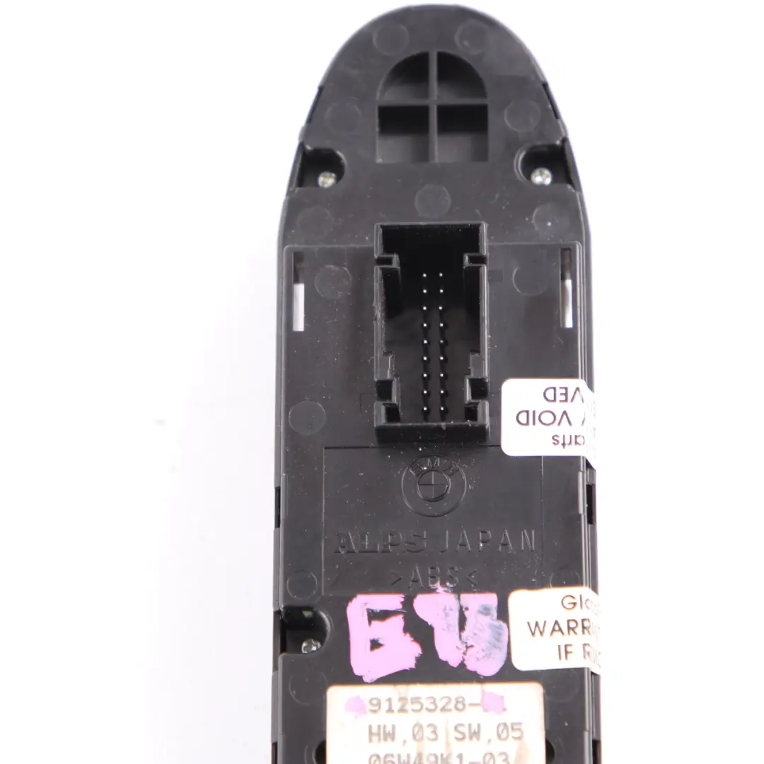  Window Lifter Switch BMW Z4 E89 E93 Driver's Side Window Power Fold 9125328 - SKU 9125328-1 - Part number 9217371