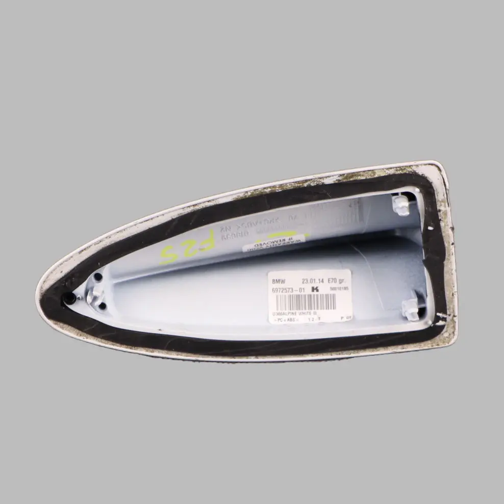 Tapa Antena Techo Tiburón Tapa Vacía Trim Alpin Blanco para BMW F11 X3 F25 X5 E70 con número de pieza 9125663 BMW F11 X3 F25 X5 E70 Tapa Antena Techo Tiburón Tapa Vacía Trim Alpin Blanco - SKU 9125663-AW - Número de pieza 9125663