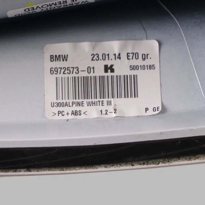 BMW F11 X3 F25 X5 E70 Copertura Antenna Tetto Squalo Tappo Vuoto Alpin Bianco - SKU 9125663-AW - Numero di parte 9125663