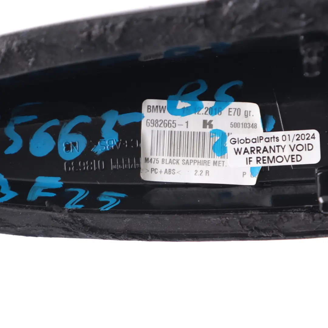 Copertura Antenna Tetto Squalo Tappo Nero Zaffiro 475 per BMW F11 X3 F25 X5 E70 con numero di parte 9125663 BMW F11 X3 F25 X5 E70 Copertura Antenna Tetto Squalo Tappo Nero Zaffiro 475 - SKU 9125663-BS - Numero di parte 9125663