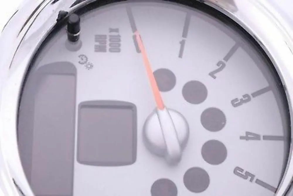 Rev Counter Tachometer Gauge to Mini Cooper One R56 R57 R59 R60 R61 with Part number 9125934 Mini Cooper One R56 R57 R59 R60 R61 Rev Counter Tachometer Gauge - SKU 9125934 - Part number 9125934