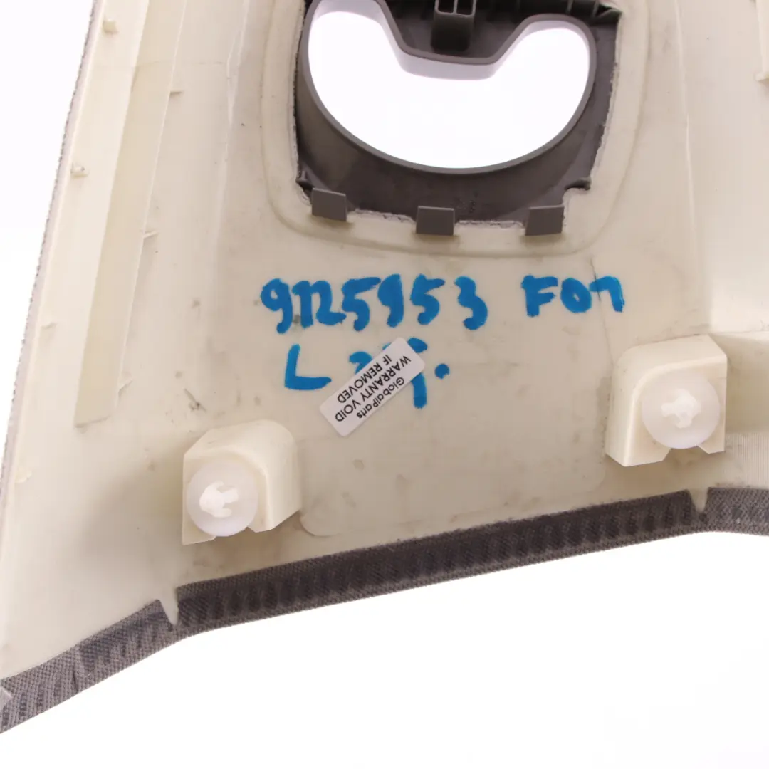 Column Upper Left N/S Trim Panel Everest Grey to BMW F01 F02 Cover B with Part number 9125953 BMW F01 F02 Cover B Column Upper Left N/S Trim Panel Everest Grey - SKU 9125953 - Part number 9125953