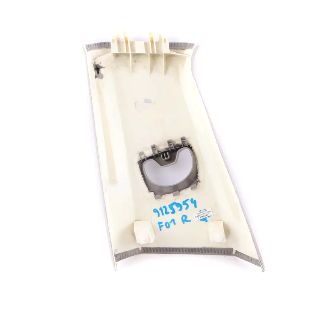 Column Upper Right O/S Trim Panel Everest Grey to BMW F01 F02 Cover B with Part number 9125954 BMW F01 F02 Cover B Column Upper Right O/S Trim Panel Everest Grey - SKU 9125954 - Part number 9125954