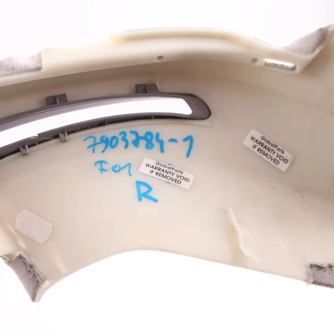 Trim Seatbelt Panel Right O/S Seat Belt Everest Grey to BMW F01 LCI Cover with Part number 9179856 BMW F01 LCI Cover Trim Seatbelt Panel Right O/S Seat Belt Everest Grey - SKU 9179856 - Part number 9179856