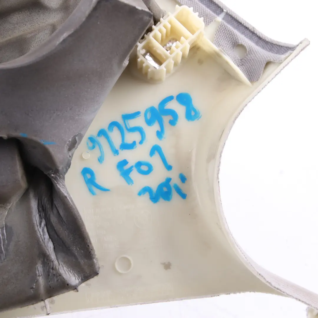 BMW F01 Cover Trim Panel C Pillar Top Right O/S Everest Grey - SKU 9125958 - Part number 9125958