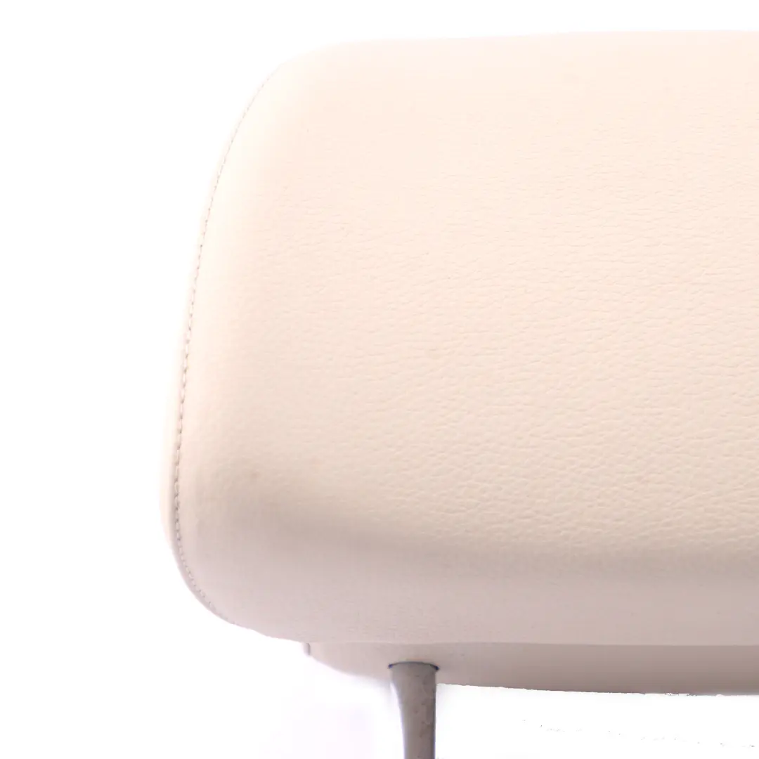 Front Seat Left Right N/O/S Headrest Leather Cream Beige to BMW E60 E61 LCI with Part number 7238909 BMW E60 E61 LCI Front Seat Left Right N/O/S Headrest Leather Cream Beige - SKU 7238909 - Part number 7238909