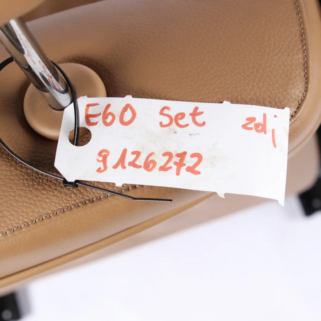 Seats BMW E60 Leather Dakota Naturbraun Brown Interior Front Rear Seat to with Part number 9126272 Seats BMW E60 Leather Dakota Naturbraun Brown Interior Front Rear Seat - SKU 9126272 - Part number 9126272