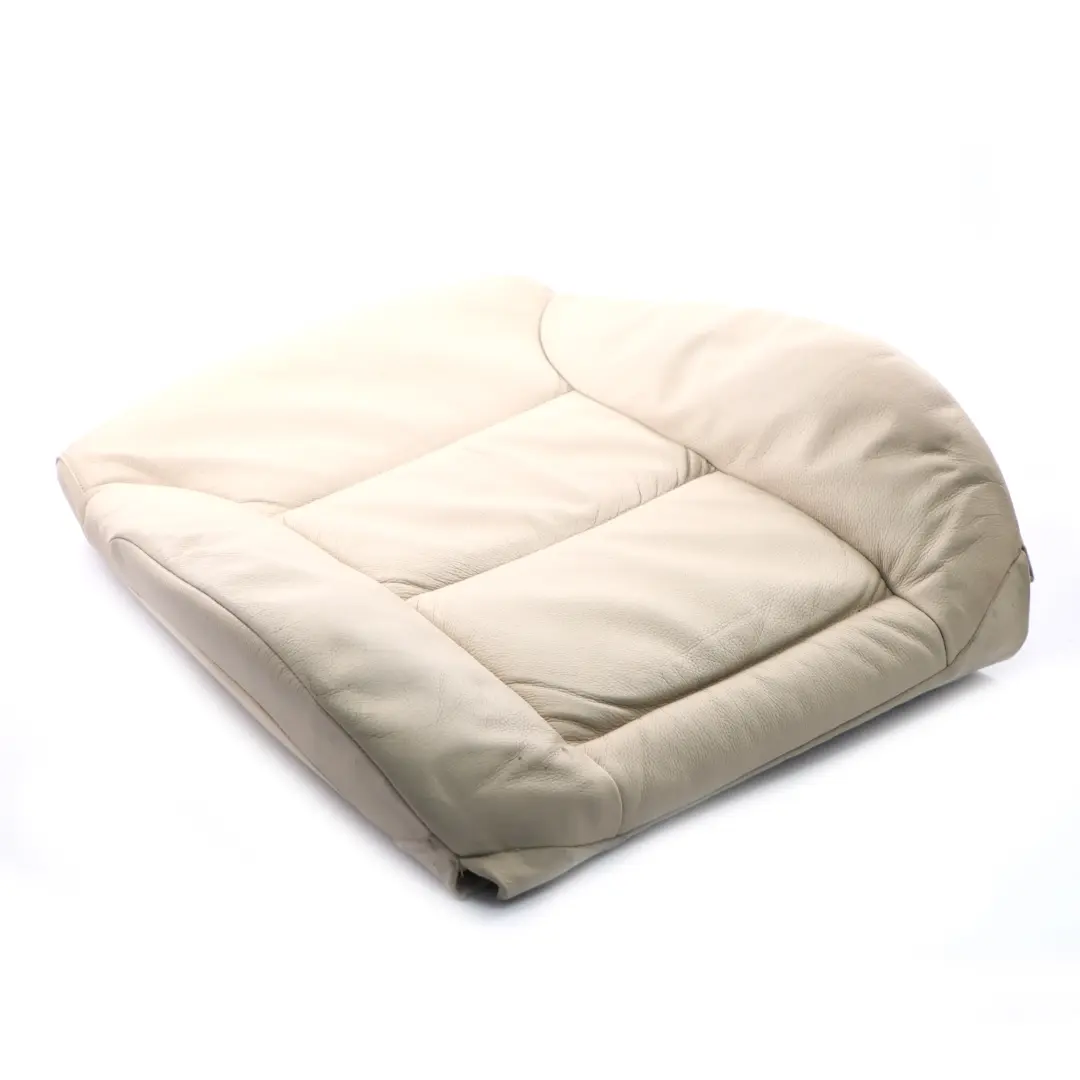 Backrest Front Left Right N/O/S Cover Leather Cream Beige to BMW E60 E61 Seat with Part number 9126273 BMW E60 E61 Seat Backrest Front Left Right N/O/S Cover Leather Cream Beige - SKU 9126273 - Part number 9126273