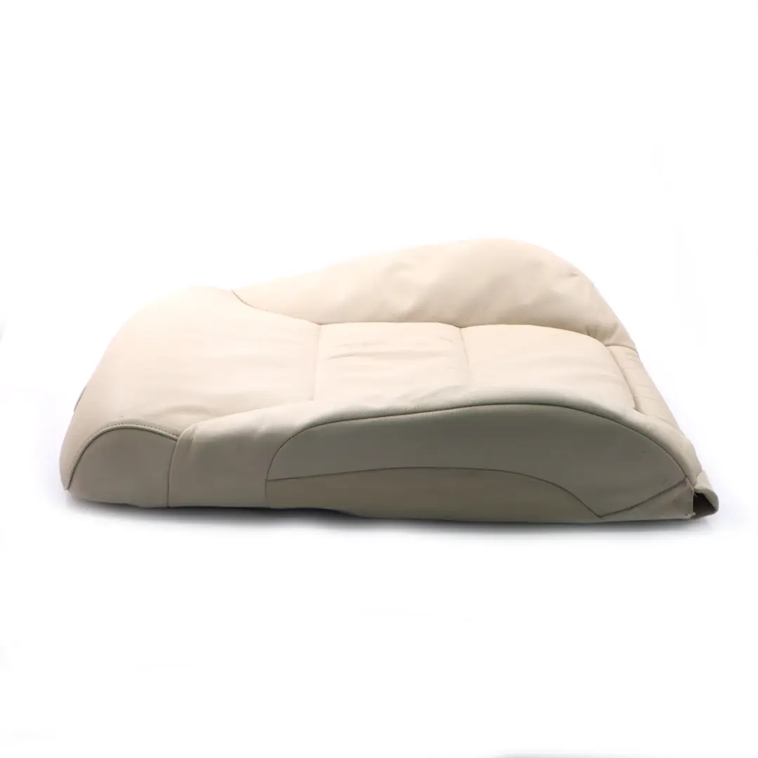 Backrest Front Left Right N/O/S Cover Leather Cream Beige to BMW E60 E61 Seat with Part number 9126273 BMW E60 E61 Seat Backrest Front Left Right N/O/S Cover Leather Cream Beige - SKU 9126273 - Part number 9126273
