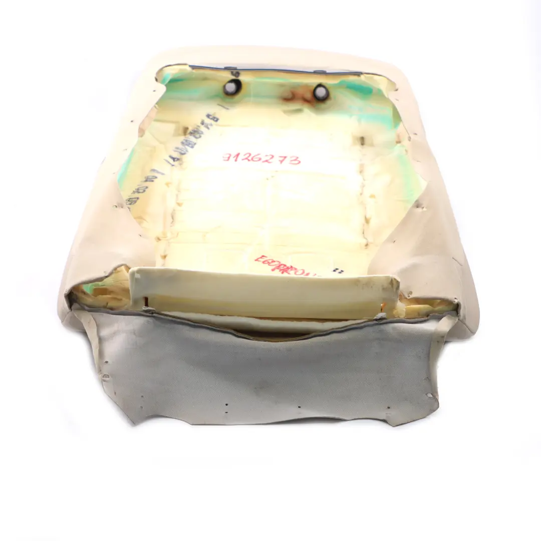 Respaldo Delantero Izquierdo Derecho Funda Cuero Crema Beige para BMW E60 E61 con número de pieza 9126273 BMW E60 E61 Respaldo Delantero Izquierdo Derecho Funda Cuero Crema Beige - SKU 9126273 - Número de pieza 9126273